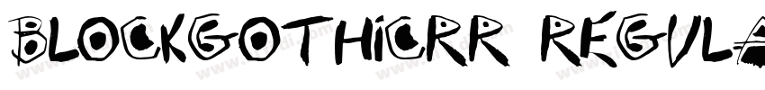 BlockGothicRR Regula字体转换